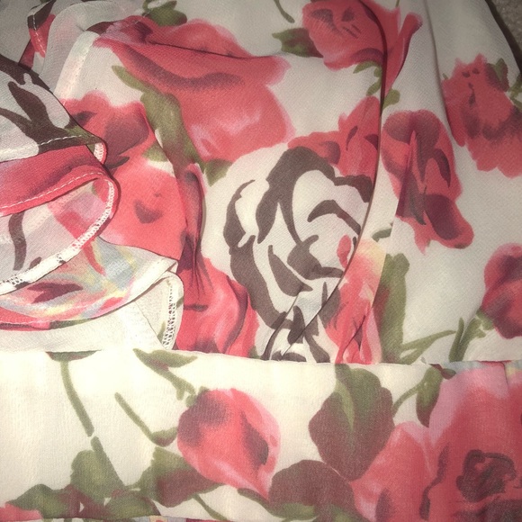 Floral dress. Size M worn once - Picture 3 of 4